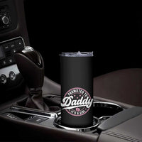 Promoted To Daddy It's A Girl Skinny Tumbler Funny Pregnancy Reveal