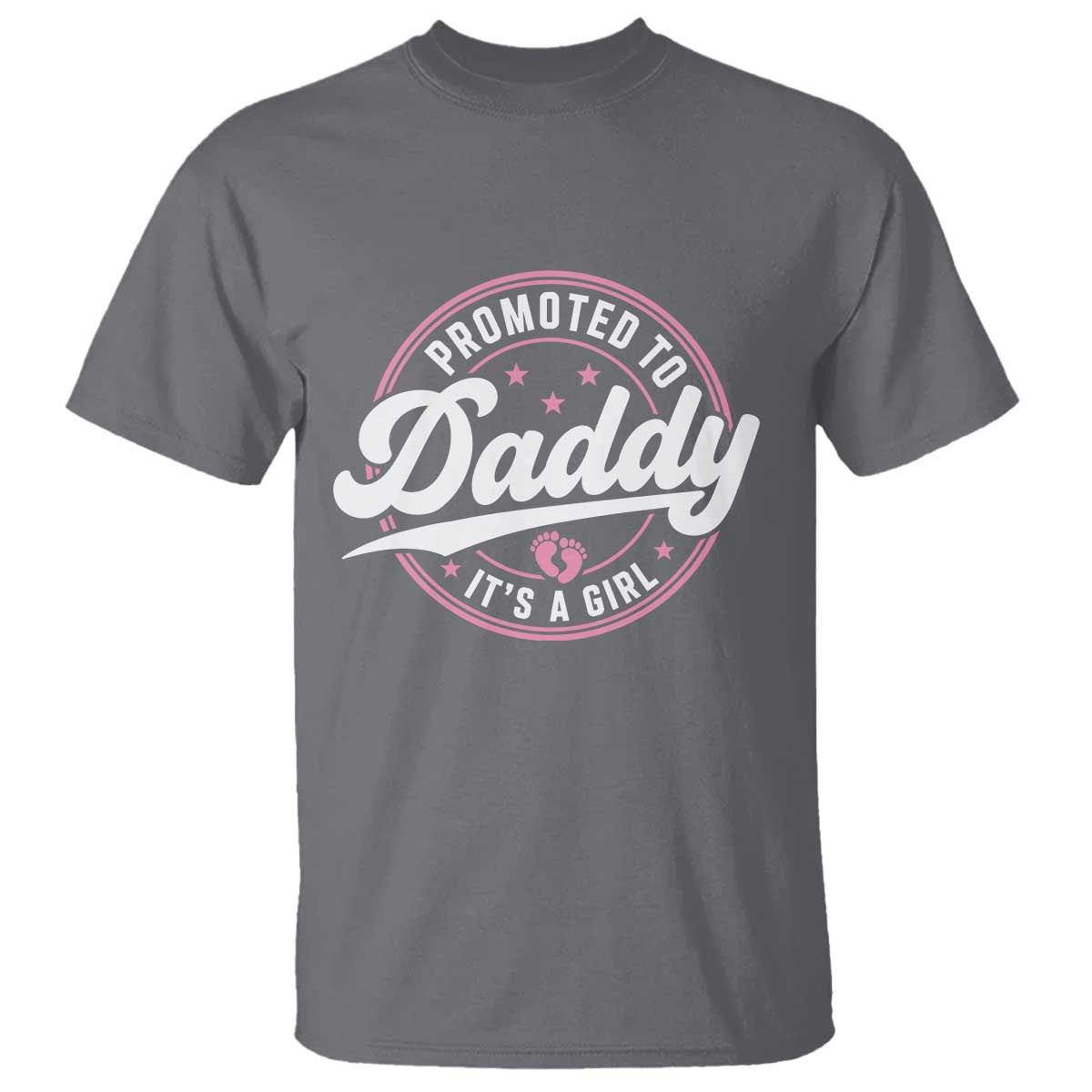 Promoted To Daddy It's A Girl T Shirt Funny Pregnancy Reveal