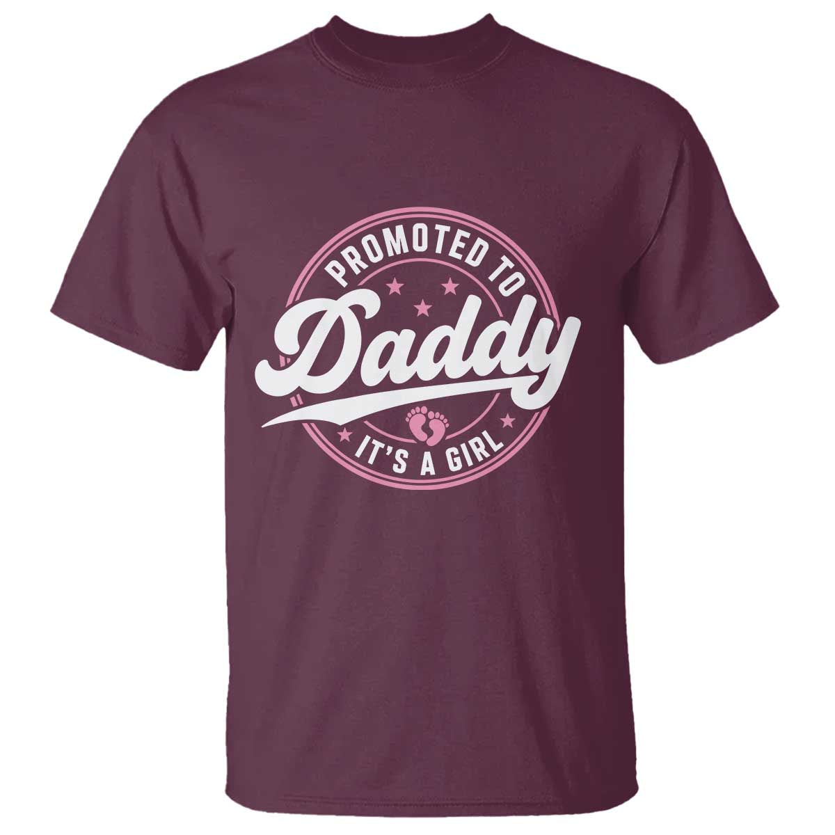 Promoted To Daddy It's A Girl T Shirt Funny Pregnancy Reveal