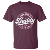 Promoted To Daddy It's A Girl T Shirt Funny Pregnancy Reveal