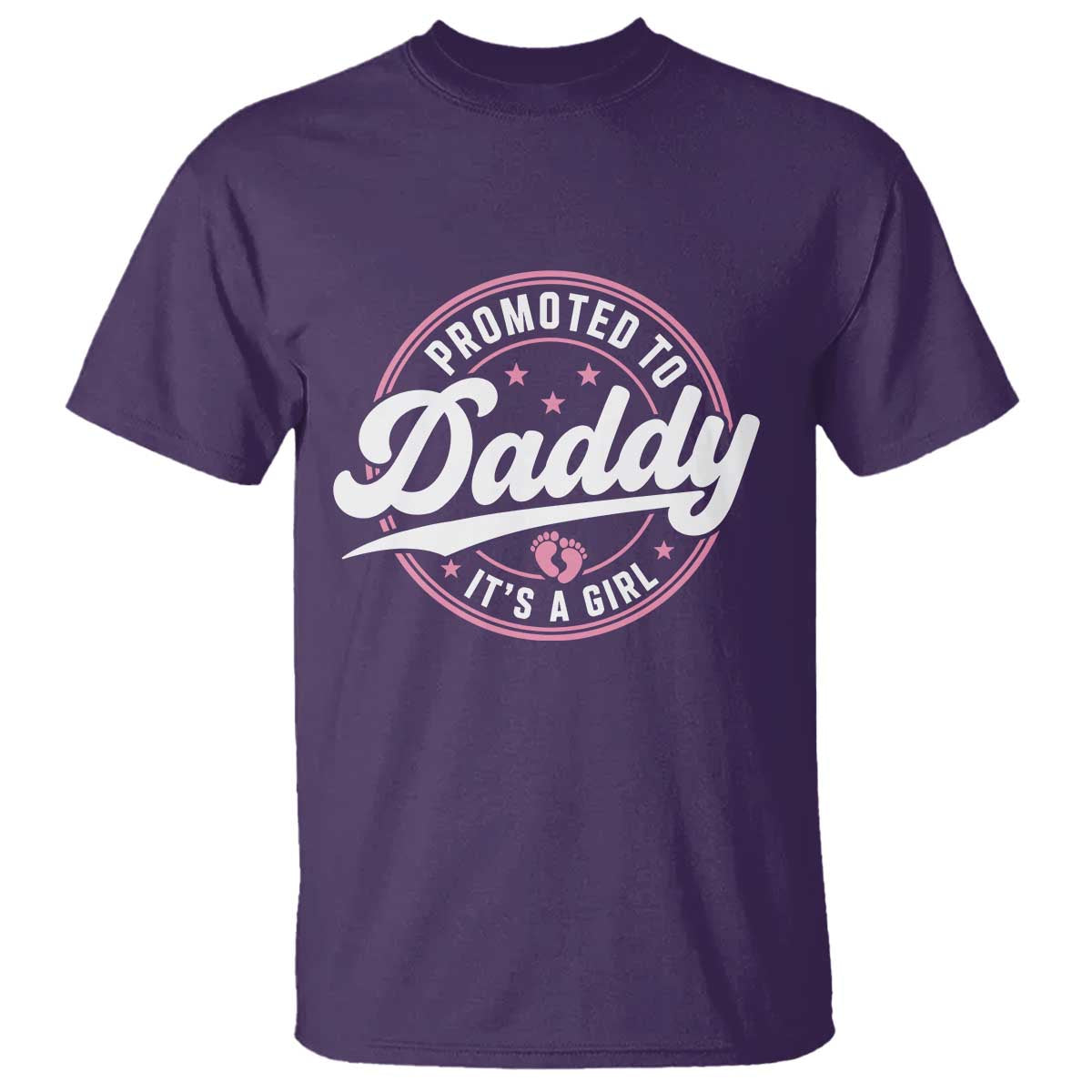 Promoted To Daddy It's A Girl T Shirt Funny Pregnancy Reveal