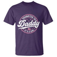 Promoted To Daddy It's A Girl T Shirt Funny Pregnancy Reveal