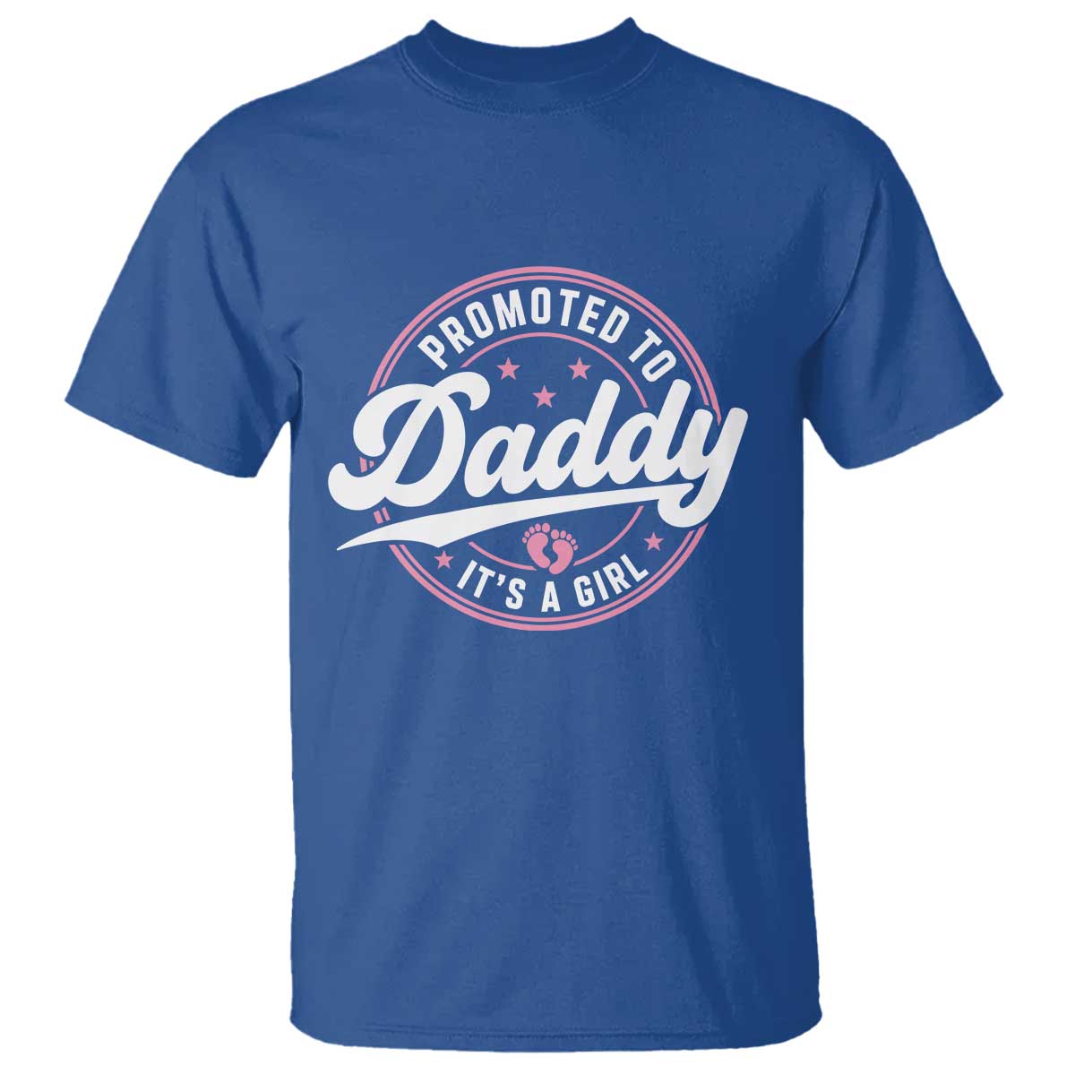 Promoted To Daddy It's A Girl T Shirt Funny Pregnancy Reveal