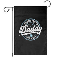 Promoted To Daddy It's A Boy Garden Flag Funny Pregnancy Reveal