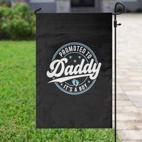 Promoted To Daddy It's A Boy Garden Flag Funny Pregnancy Reveal