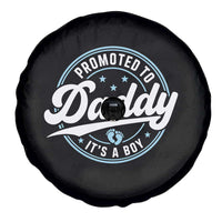 Promoted To Daddy It's A Boy Spare Tire Cover Funny Pregnancy Reveal