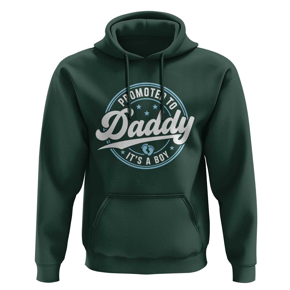 Promoted To Daddy It's A Boy Hoodie Funny Pregnancy Reveal
