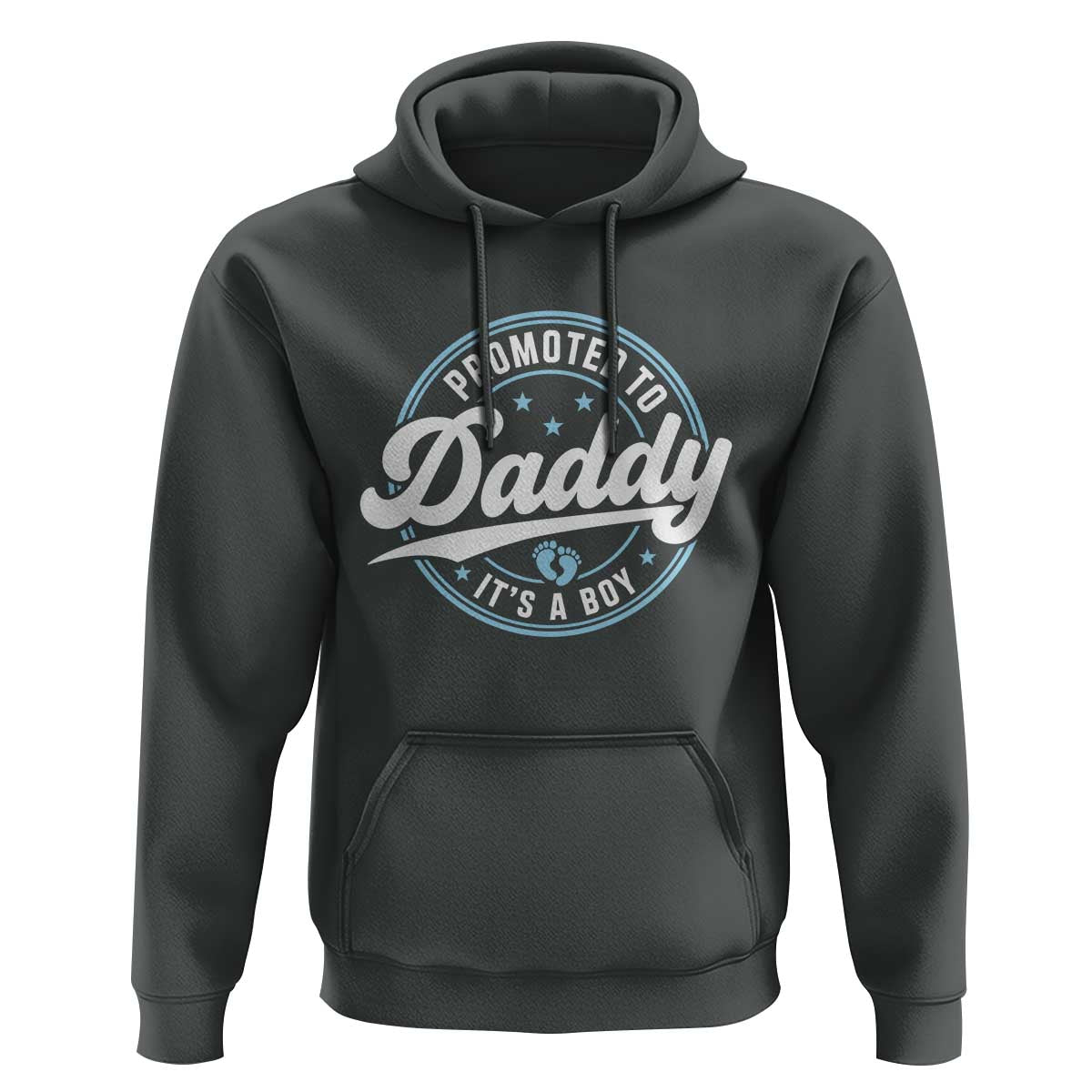 Promoted To Daddy It's A Boy Hoodie Funny Pregnancy Reveal