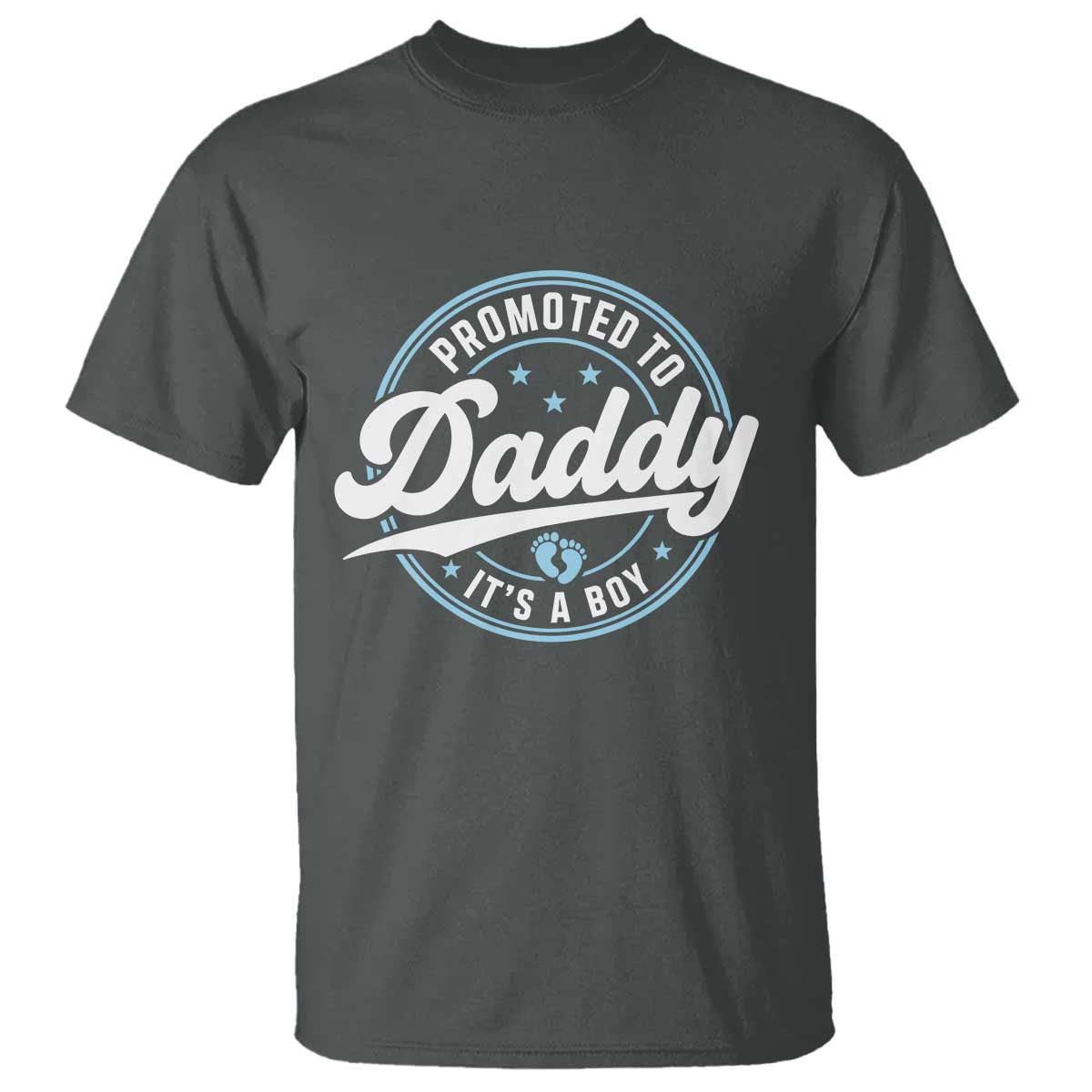 Promoted To Daddy It's A Boy T Shirt Funny Pregnancy Reveal