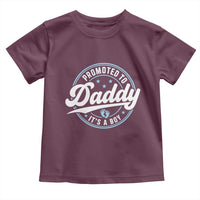 Promoted To Daddy It's A Boy Toddler T Shirt Funny Pregnancy Reveal