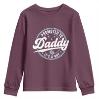 Promoted To Daddy It's A Boy Youth Sweatshirt Funny Pregnancy Reveal
