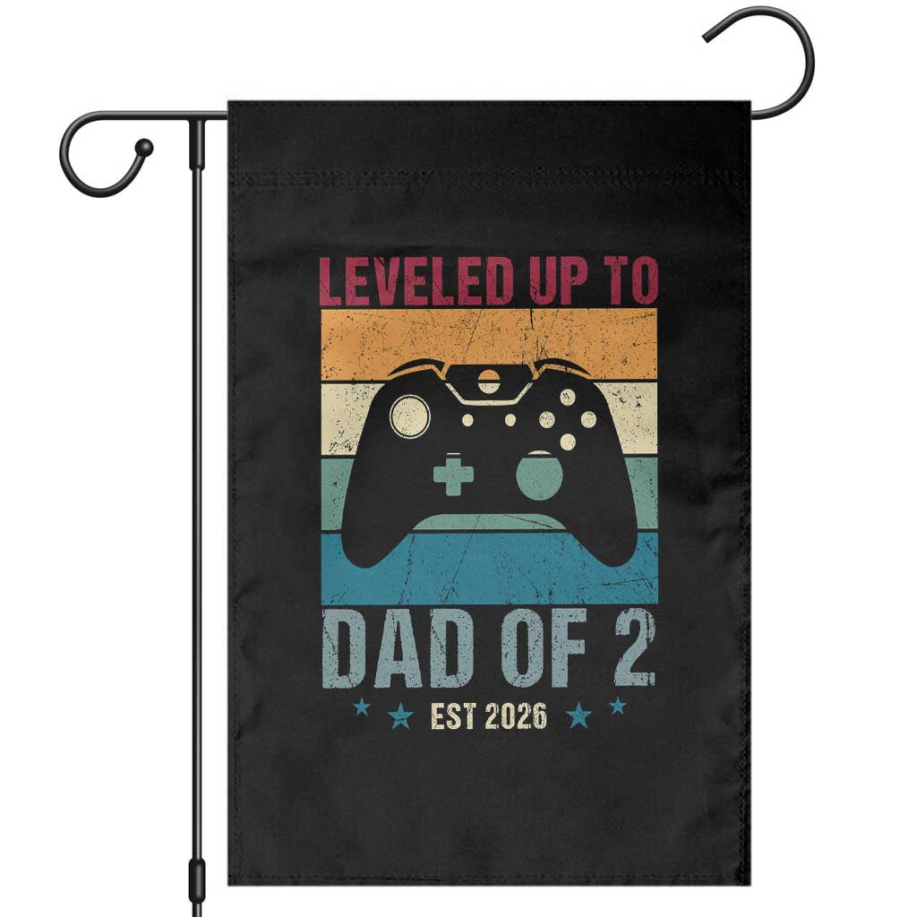 Dad Level Unlocked Garden Flag Funny New Dad Gaming Father's Day Gift