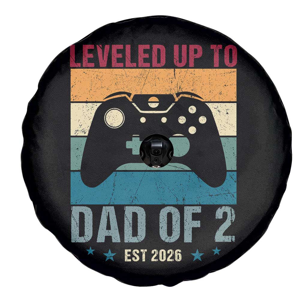 Dad Level Unlocked Spare Tire Cover Funny New Dad Gaming Father's Day Gift