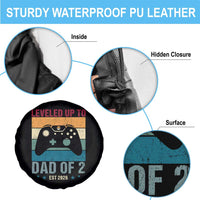 Dad Level Unlocked Spare Tire Cover Funny New Dad Gaming Father's Day Gift