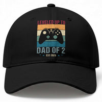 Dad Level Unlocked Baseball Cap Funny New Dad Gaming Father's Day Gift