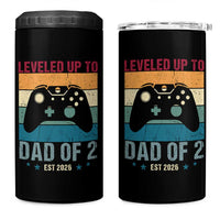 Dad Level Unlocked 4 in 1 Can Cooler Tumbler Funny New Dad Gaming Father's Day Gift