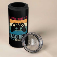 Dad Level Unlocked 4 in 1 Can Cooler Tumbler Funny New Dad Gaming Father's Day Gift