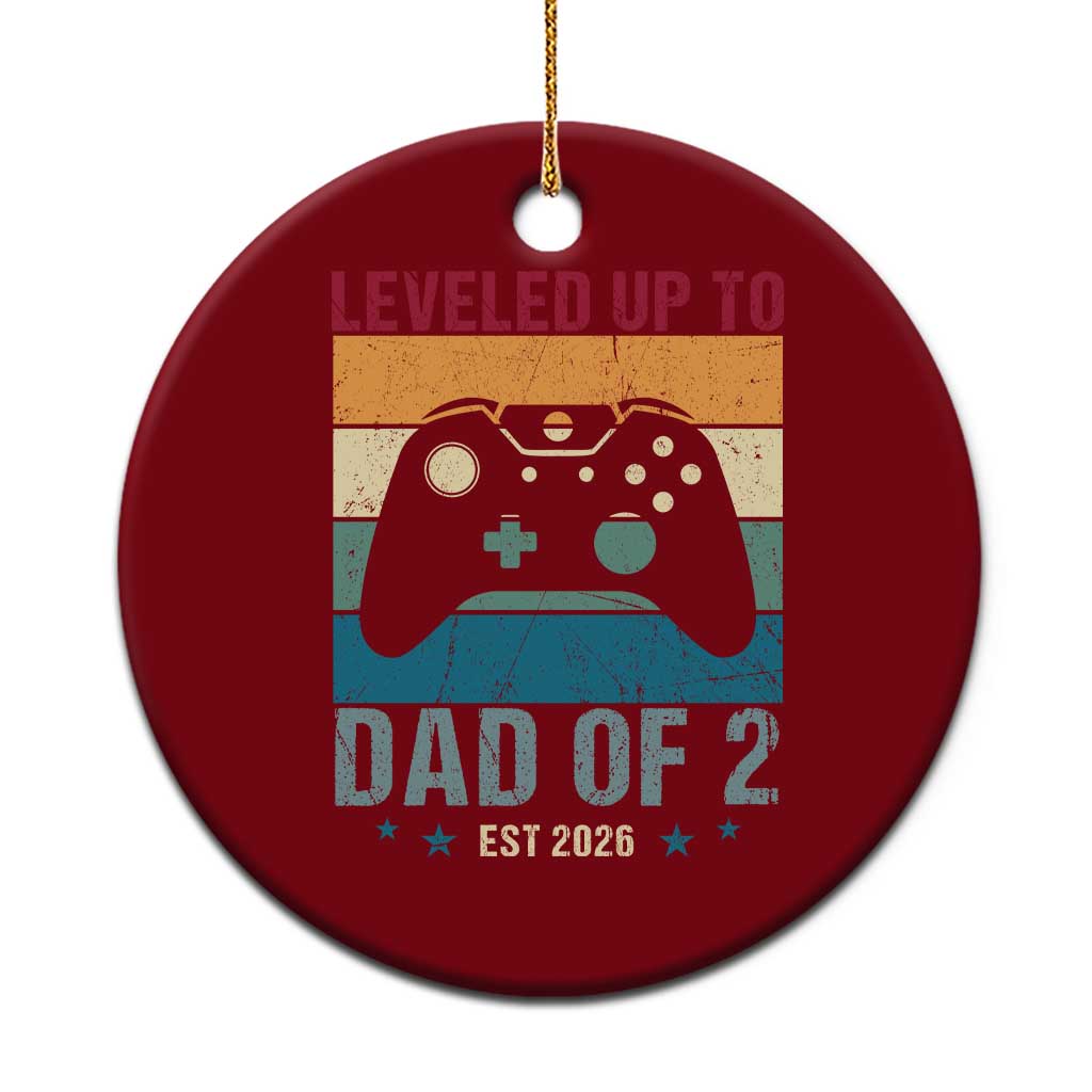Dad Level Unlocked Ceramic Ornament Funny New Dad Gaming Father's Day Gift