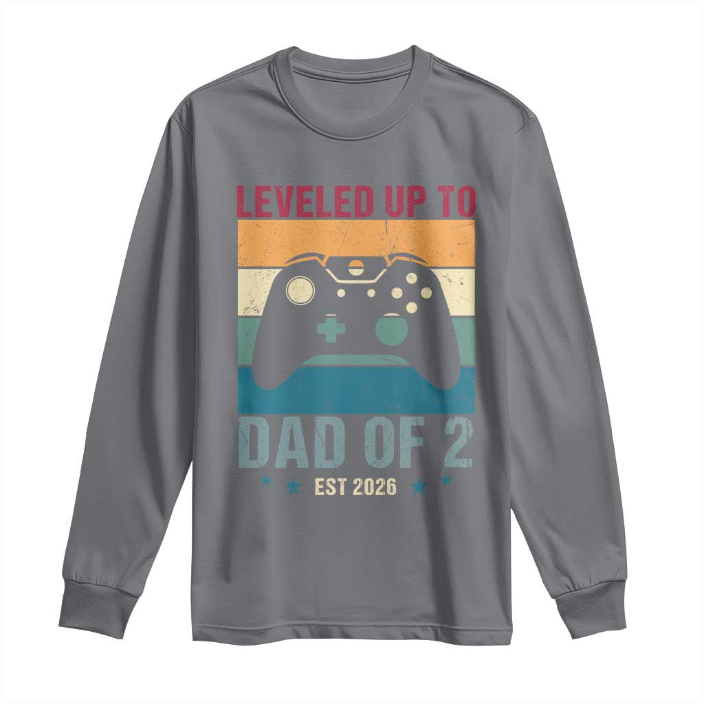Dad Level Unlocked Long Sleeve Shirt Funny New Dad Gaming Father's Day Gift