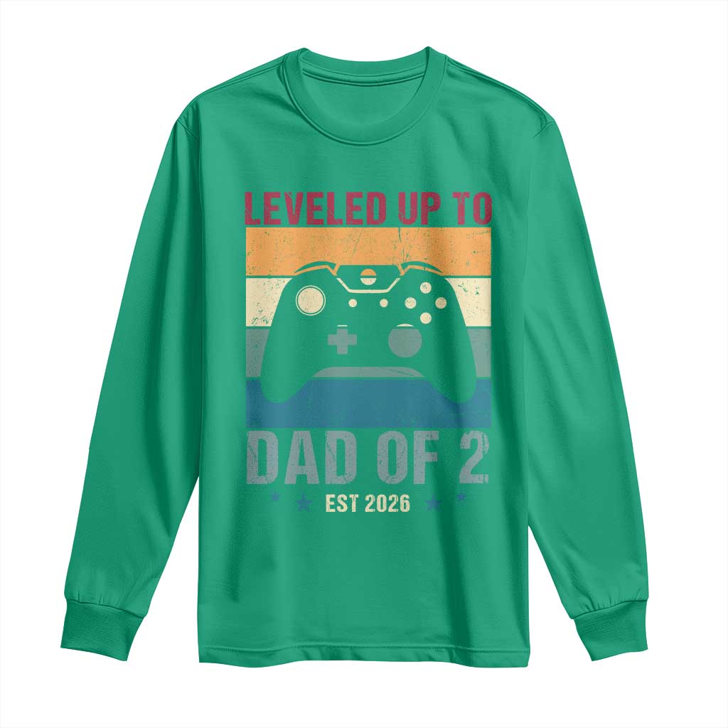 Dad Level Unlocked Long Sleeve Shirt Funny New Dad Gaming Father's Day Gift