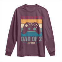 Dad Level Unlocked Long Sleeve Shirt Funny New Dad Gaming Father's Day Gift
