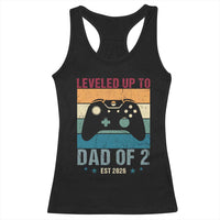 Dad Level Unlocked Racerback Tank Top Funny New Dad Gaming Father's Day Gift
