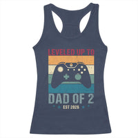 Dad Level Unlocked Racerback Tank Top Funny New Dad Gaming Father's Day Gift