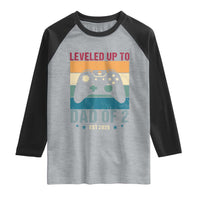 Dad Level Unlocked Raglan Shirt Funny New Dad Gaming Father's Day Gift