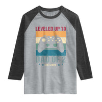 Dad Level Unlocked Raglan Shirt Funny New Dad Gaming Father's Day Gift