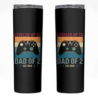 Dad Level Unlocked Skinny Tumbler Funny New Dad Gaming Father's Day Gift