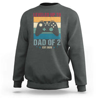 Dad Level Unlocked Sweatshirt Funny New Dad Gaming Father's Day Gift