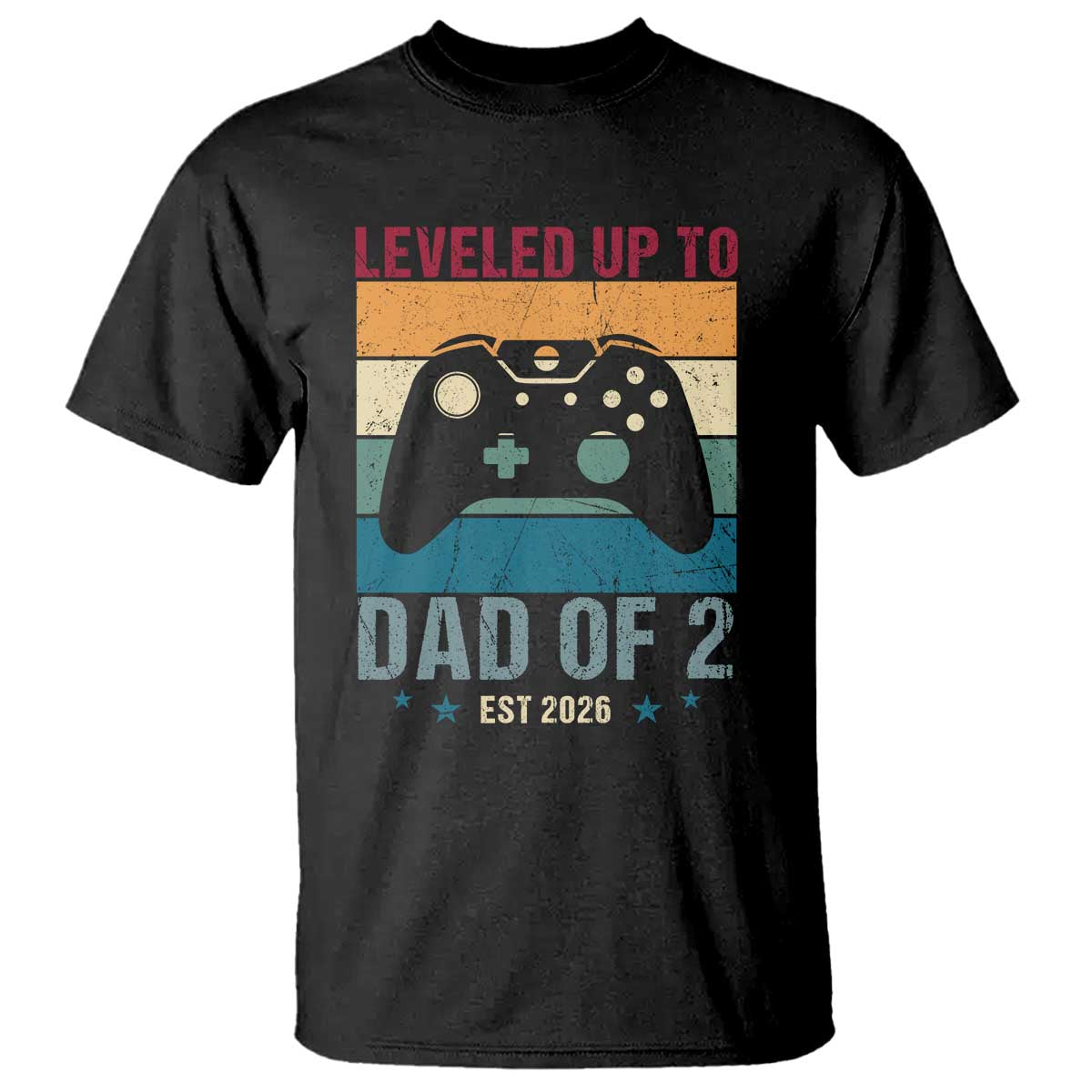 Dad Level Unlocked T Shirt Funny New Dad Gaming Father's Day Gift