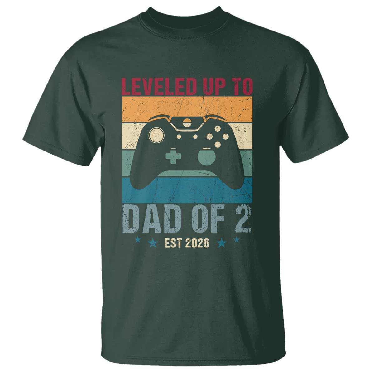Dad Level Unlocked T Shirt Funny New Dad Gaming Father's Day Gift