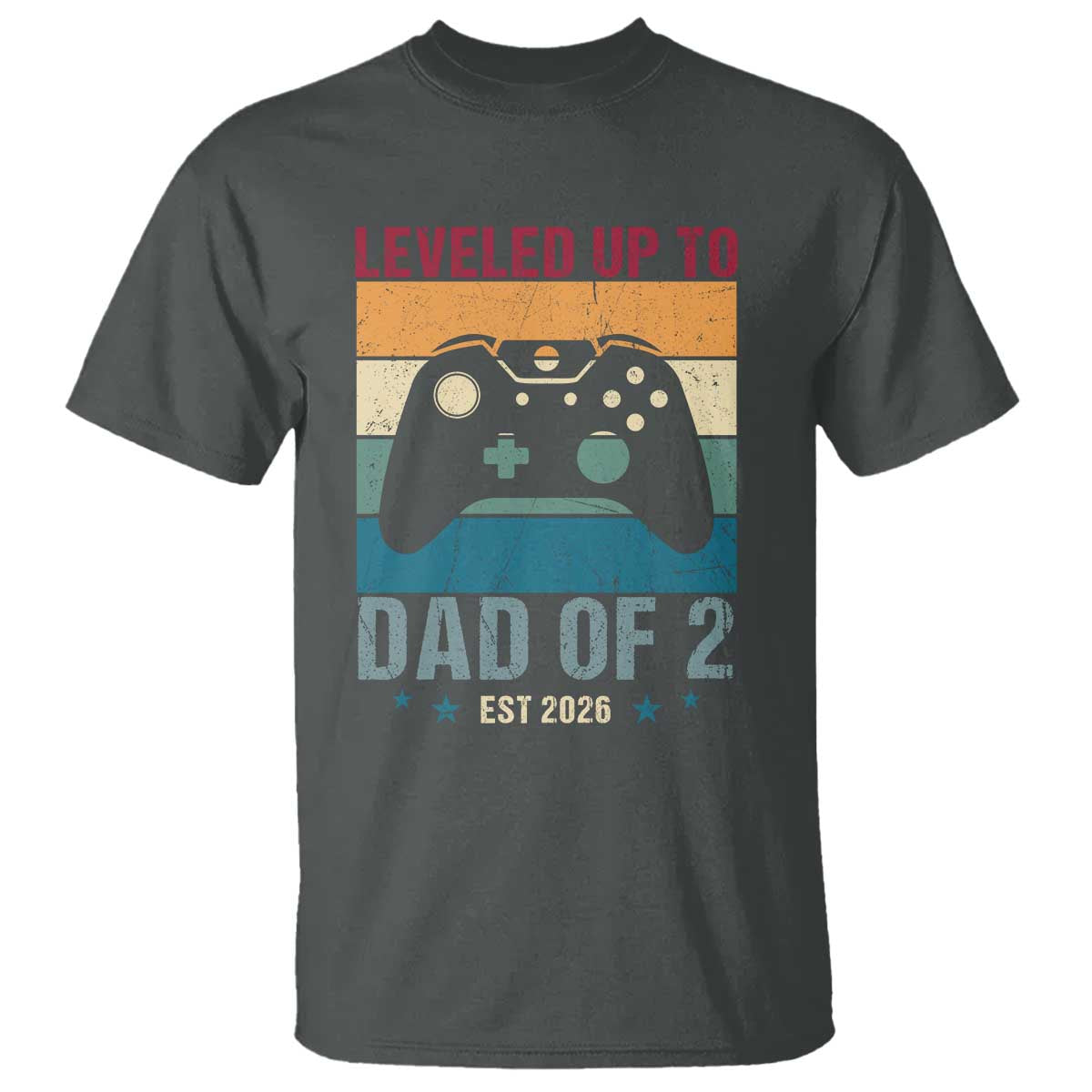 Dad Level Unlocked T Shirt Funny New Dad Gaming Father's Day Gift