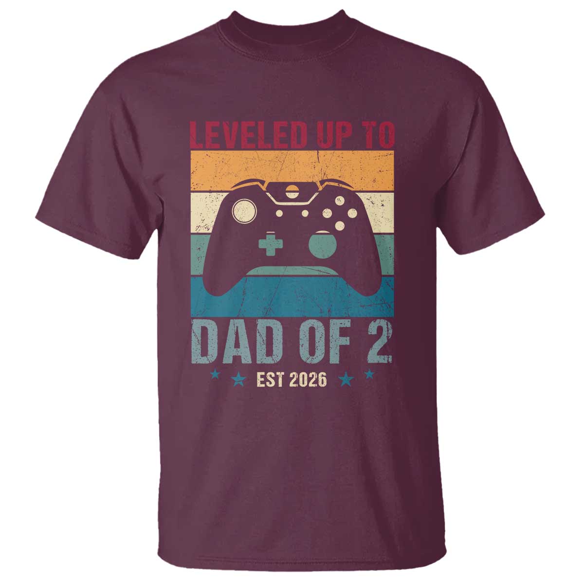 Dad Level Unlocked T Shirt Funny New Dad Gaming Father's Day Gift