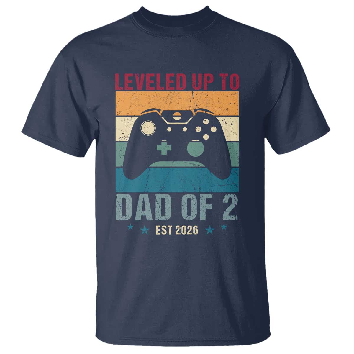 Dad Level Unlocked T Shirt Funny New Dad Gaming Father's Day Gift