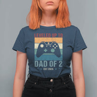 Dad Level Unlocked T Shirt For Women Funny New Dad Gaming Father's Day Gift