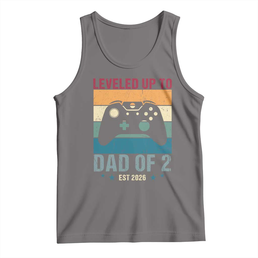Dad Level Unlocked Tank Top Funny New Dad Gaming Father's Day Gift