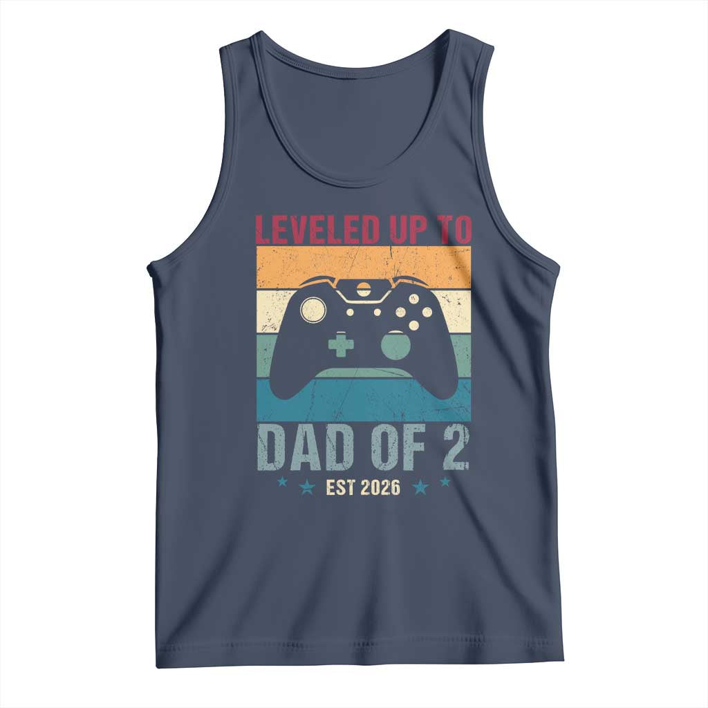 Dad Level Unlocked Tank Top Funny New Dad Gaming Father's Day Gift