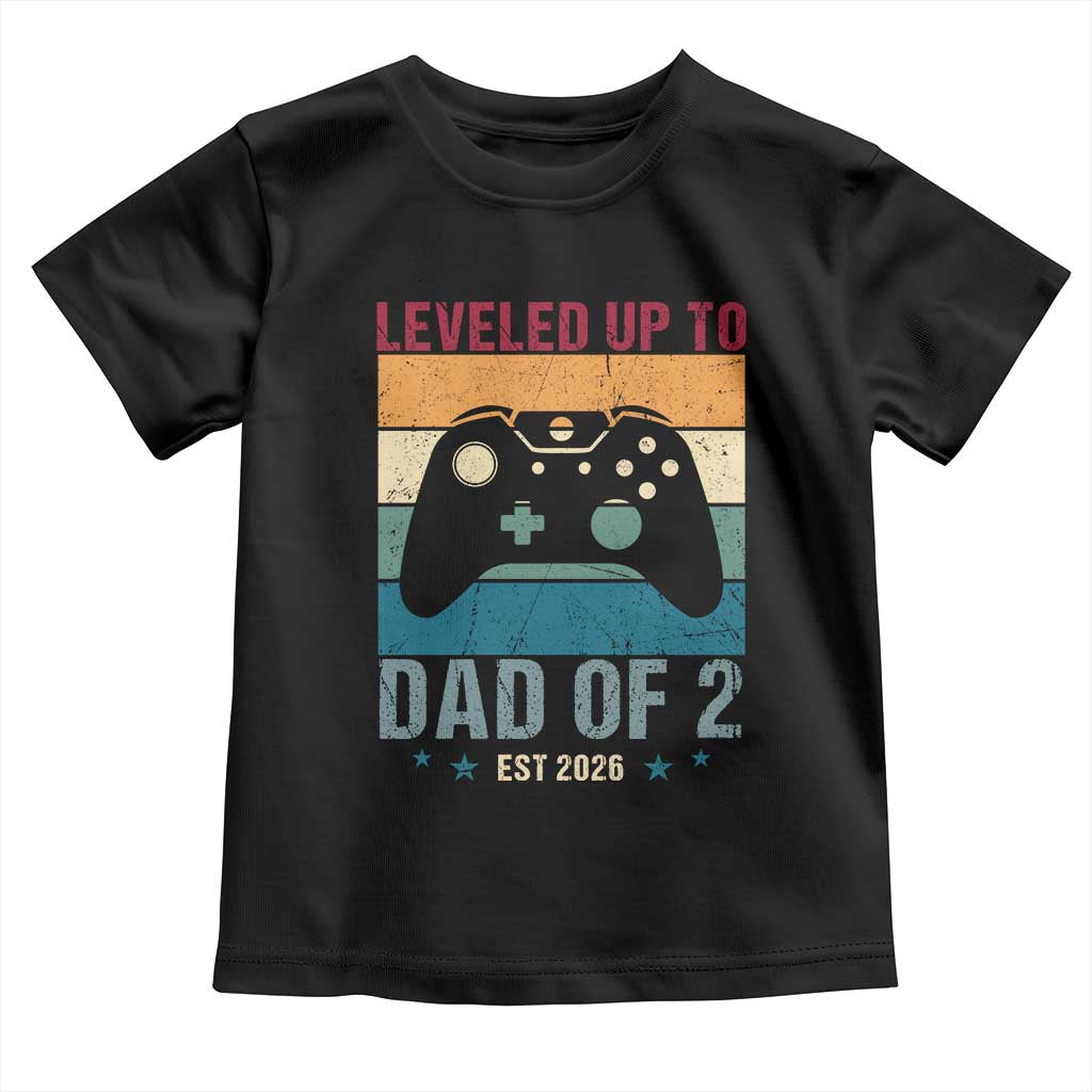 Dad Level Unlocked Toddler T Shirt Funny New Dad Gaming Father's Day Gift