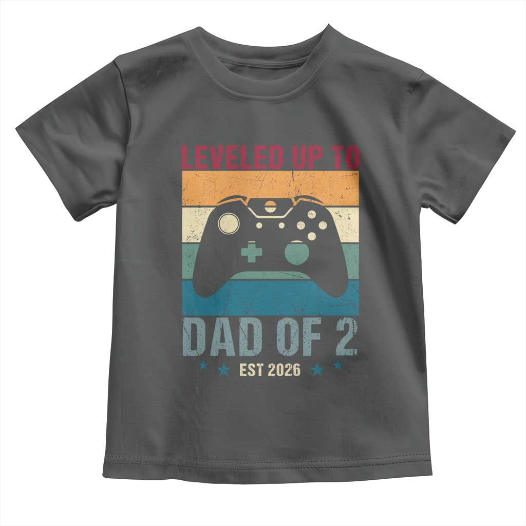 Dad Level Unlocked Toddler T Shirt Funny New Dad Gaming Father's Day Gift