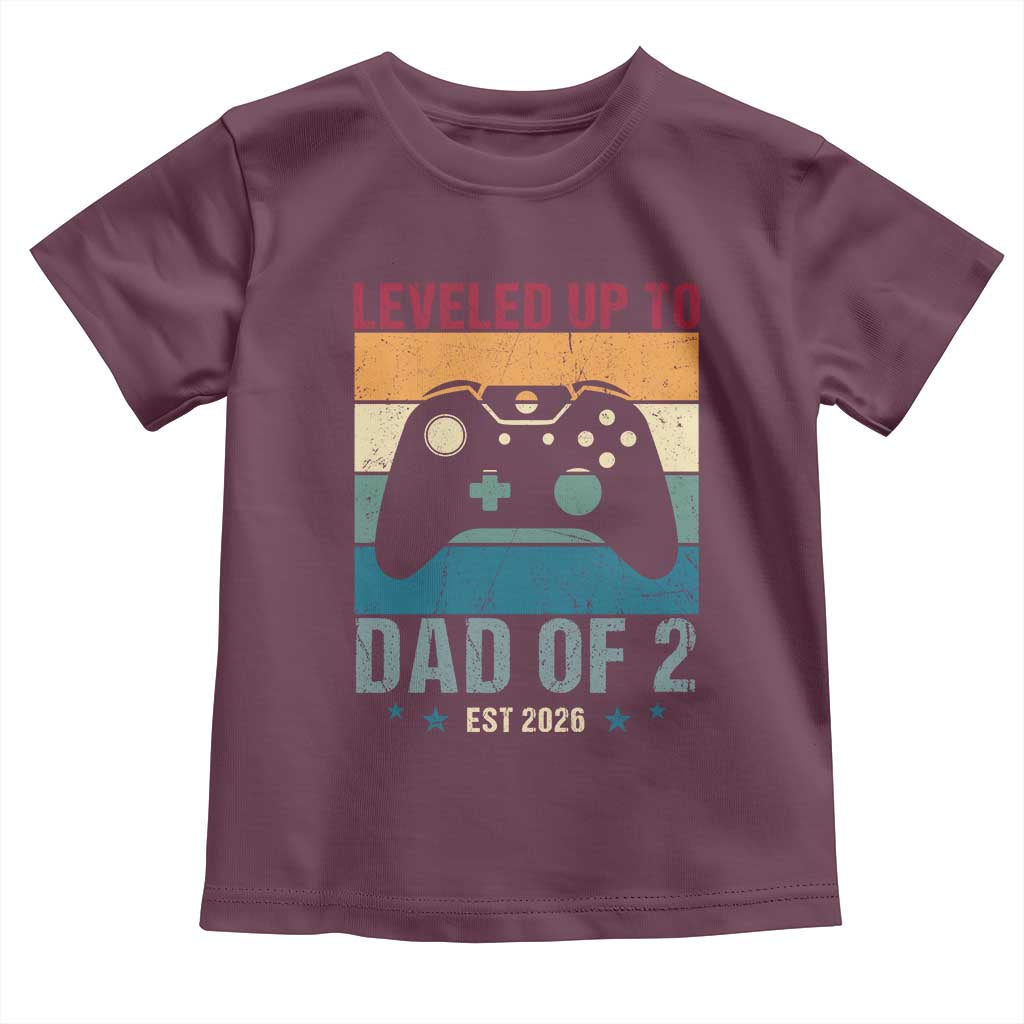 Dad Level Unlocked Toddler T Shirt Funny New Dad Gaming Father's Day Gift