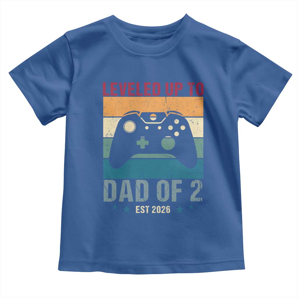 Dad Level Unlocked Toddler T Shirt Funny New Dad Gaming Father's Day Gift
