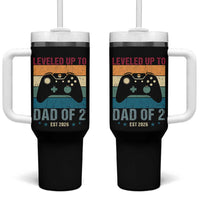 Dad Level Unlocked Tumbler With Handle Funny New Dad Gaming Father's Day Gift