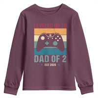 Dad Level Unlocked Youth Sweatshirt Funny New Dad Gaming Father's Day Gift