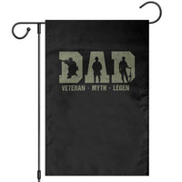 Dad Veteran Myth Legend Dad Military Father Gift Garden Flag
