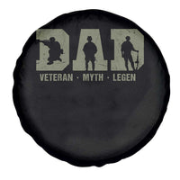 Dad Veteran Myth Legend Dad Military Father Gift Spare Tire Cover