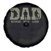 Dad Veteran Myth Legend Dad Military Father Gift Spare Tire Cover