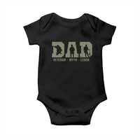 Dad Veteran Myth Legend Dad Military Father Gift Baby Onesie