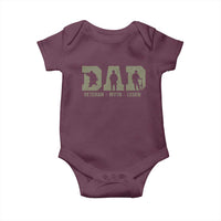 Dad Veteran Myth Legend Dad Military Father Gift Baby Onesie
